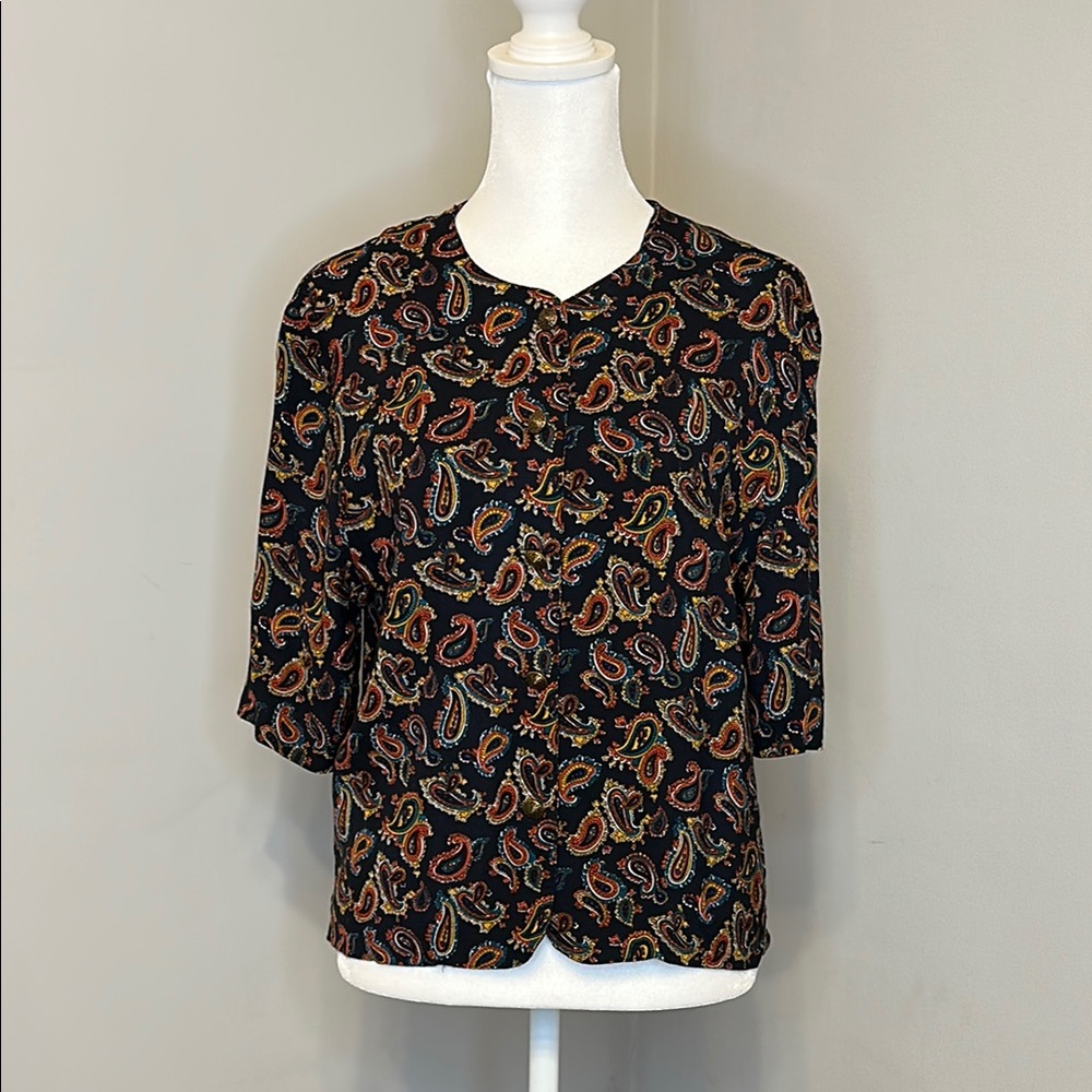 Norton McNaughton Paisley Top 90s Vintage